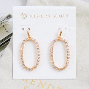 Kendra Scott Elle Open Frame Earrings Rose Gold